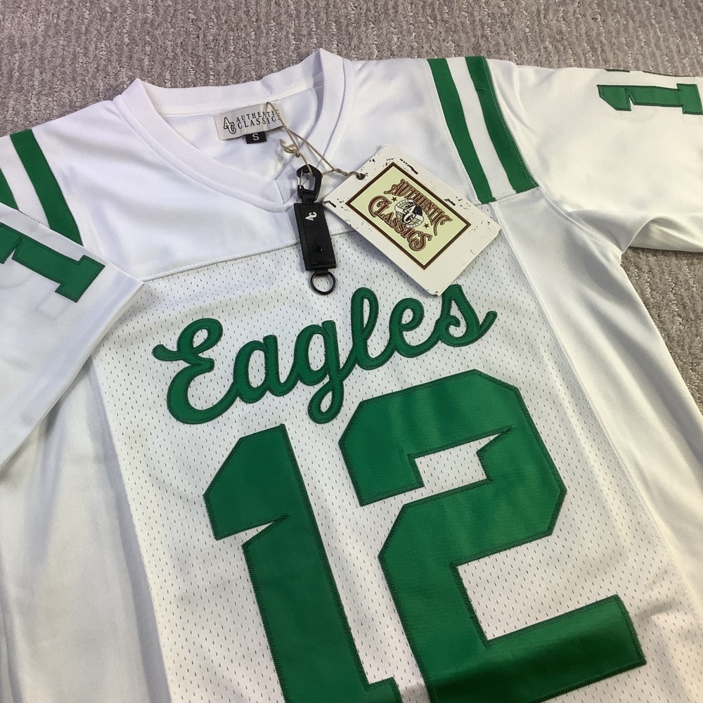 Authentic Classics Eagles Travis Hunter Jr Football Jersey #!2 White Size S NWT